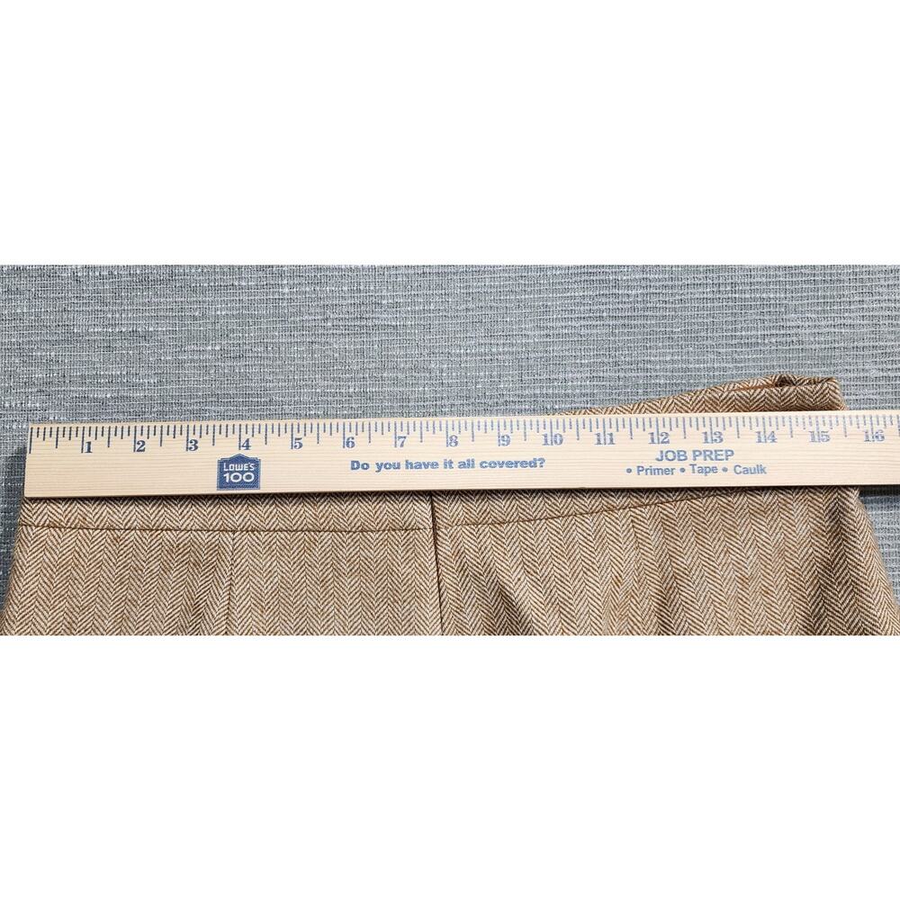 J.Crew Womens Herringbone Skirt Wool Blend Tan Size 10 NWT - Picture 9 of 10